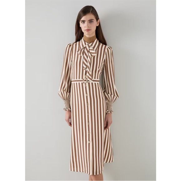 L.K. Bennett Emelia Shirt Dress, Size: 4 - Picture 3 of 12